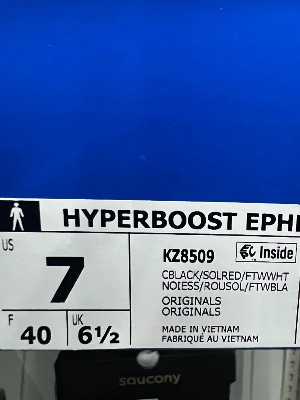 Adidas Originals Hyperboost Euphoria LT Core Black Solar Red Men's Sz 7 KZ8509